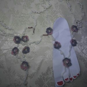 Handmade crocheted feet accessories for women.